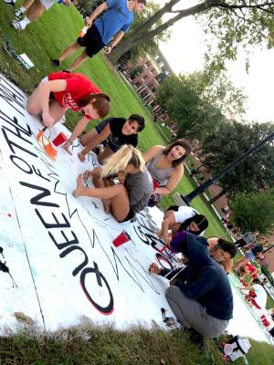 Homecoming Sidewalk Painting 9.23.19