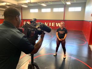 KCCI Interviews Women's Wrestler Shae Muecke 9.9.19