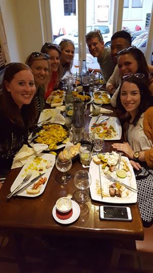 Dinner at Portuguese restaurant