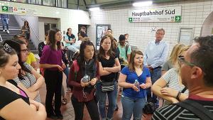 German train station