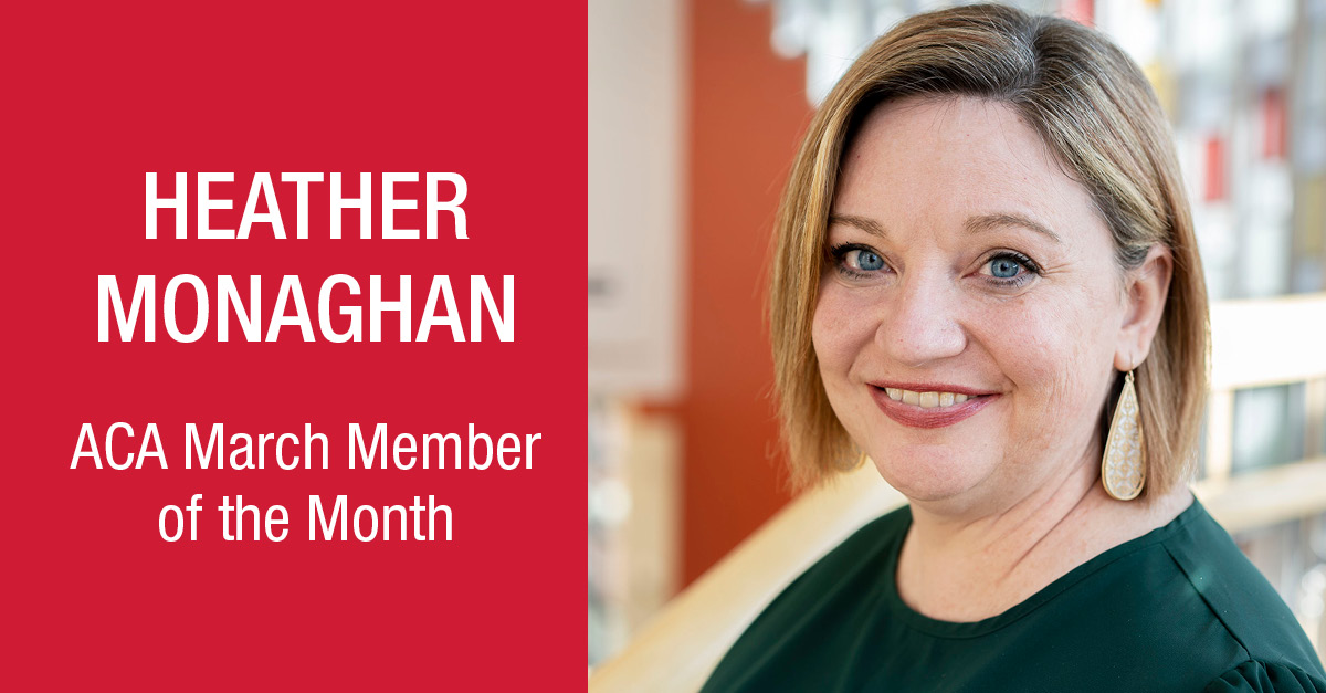 Named ACA March Member of the Month | Grand View University - Vimarsana News