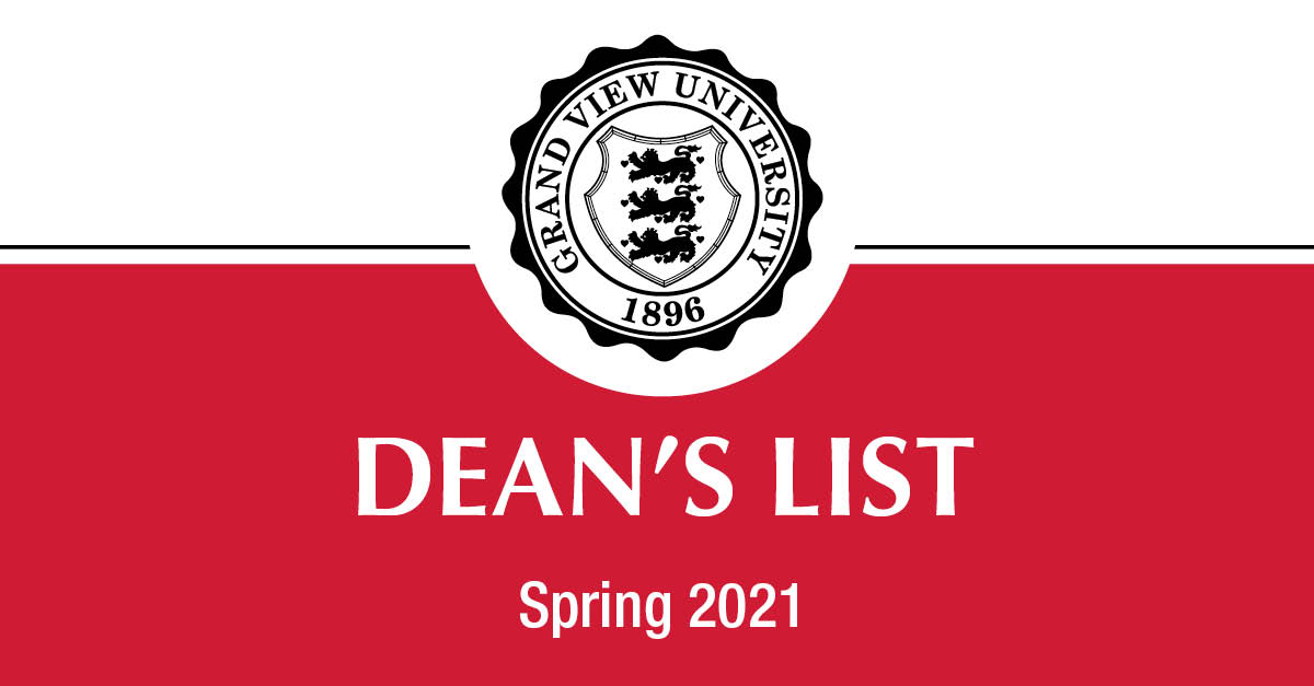 Spring 2021 Dean's List Released Grand View University