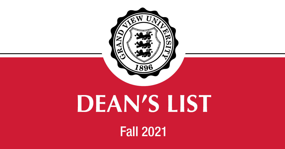 Fall 2021 Dean's List Released Grand View University