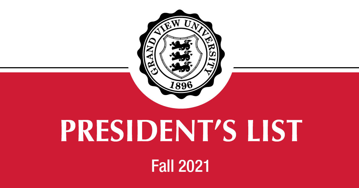 Fall 2021 President's List Released | Grand View University - Vimarsana News